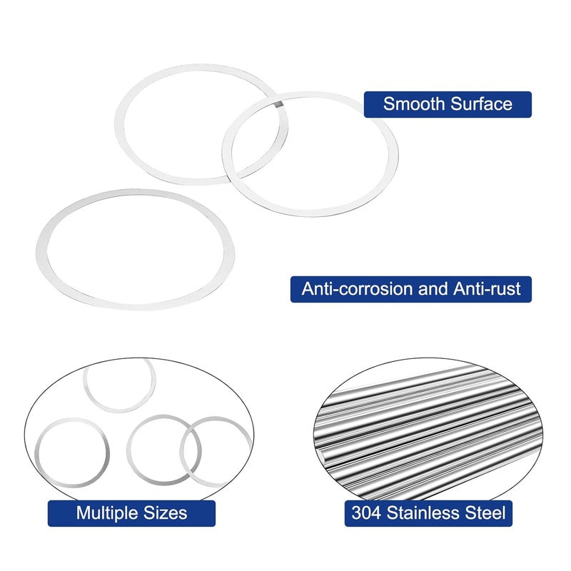 HanTof Barrel Nut Shim Kit, Barrel Shim Nuts Free Float Spacers Adjustment .001” .002” .003” .004” Thickness (20 Pack) - Image 4